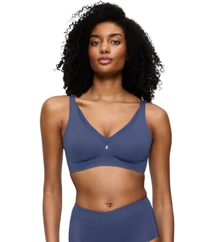 Triumph True Shape Sensation T N01 Minimizer-BH ohne Bügel (75E Vintage Denim) - Funktionsunterwäsche, atmungsaktiver Minimizer-BH für maximale Bewegungsfreiheit und nahtlosen Tragekomfort.