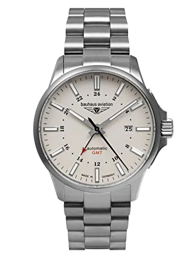 Bauhaus Analoguhren für Herren DJ-0084627 - Herrenuhren mit elegantem Titan-Gehäuse, wasserdicht bis 10 bar und Saphirglas für besondere Langlebigkeit und Stil.