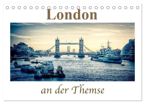 Steffen Wenske | London an der Themse (Tischkalender 2026 DIN A5 quer),...