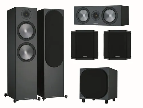 Monitor Audio Bronze 6G Cinema 500 Lautsprecher-Set in schwarz von Monitor Audio