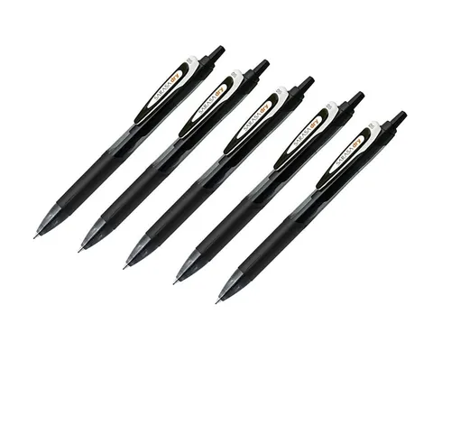 Zebra Sarasa JJJ31BK Gelschreiber, 0,5 mm, Schwarz, 5 Stück