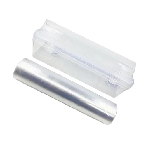 JCAKES Frischhaltefolie Stretch Frischhaltefolie Rolle 30CM x 3000CM/1TFx100FT+Frischhaltefolie Schneider Abroller,Für die Konservierung von Lebensmitteln, Obst und Getränken in der Küche