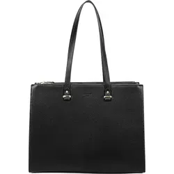 Gallantry, Shopper-Tasche aus Kunstleder für Damen, Schwarz - Schwarz