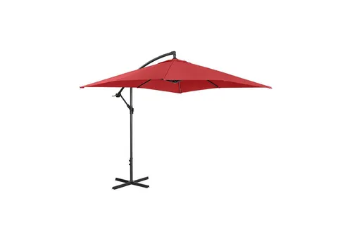 Uniprodo UNI-UMBRELLA-SQ250BO-N Sonnenschirm - Viereckiger Ampelschirm 250 x 250 cm mit UPF 50+ für optimalen UV-Schutz, ideal für Terrasse und Garten, bietet großzügigen Schatten und einfache Handhabung durch integrierte Kurbel.