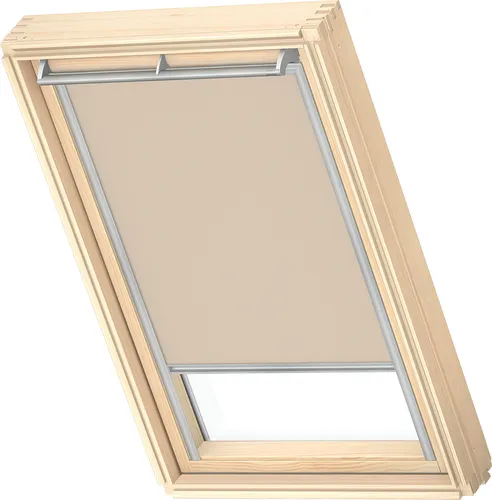 VELUX Original Dachfenster Verdunkelungsrollo CK02, Beige - Seitenzug- & Springrollos, hochwertiges Rollo mit OEKO-TEX zertifiziertem Material für optimale Lichtkontrolle und einfache Montage.