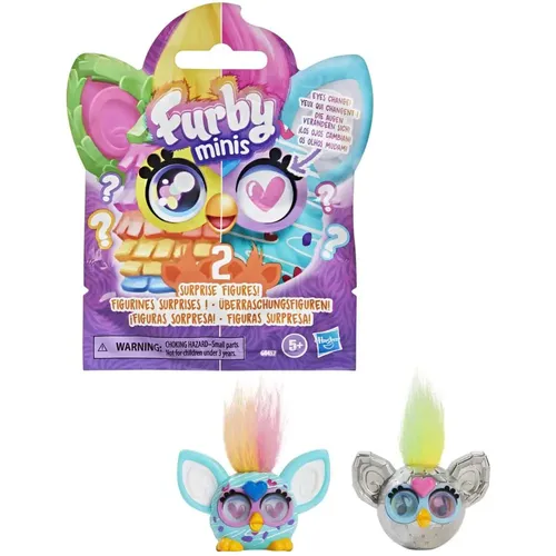 Hasbro Furby Minis Überraschung 2er Pack - Spielzeugfiguren, winzige und niedliche Furby Minis mit 2,54 cm, ideal zum Sammeln und Verschenken für festliche Anlässe!