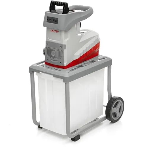 IKRA Elektro Gartenhäcksler ILWH 3000 - Leise und robust mit 3000W - Häcksler & Mulcher mit starkem Induktionsmotor für hohe Häckselleistung, geräuscharm und wartungsfrei, ideal für Gartenabfälle bis 45mm Durchmesser.