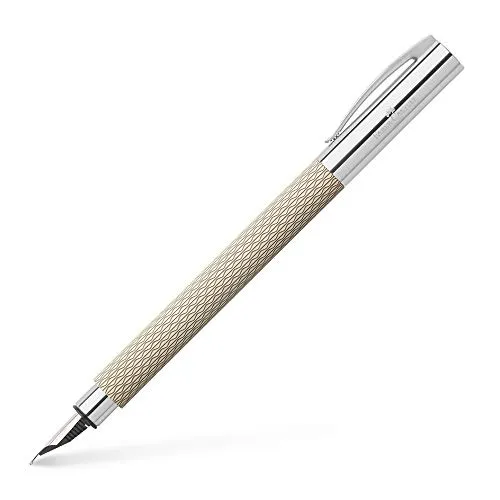 Faber-Castell 149622 - Füller Ambition OpArt, Federbreite EF, White Sand, 1 Stück