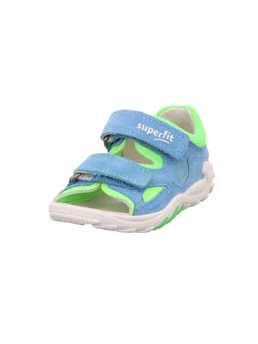 Superfit Flow hellblau/hellgrün (8400) 25 - Wanderschuhe für Kinder, ideal für kleine Entdecker mit anatomischer Form für gesunde Fußentwicklung und umweltfreundlicher, pflanzlich gegerbter Decksohle.