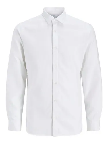 Jack & Jones Langarmhemd JJJOE STRUCTURE SHIRT L/S - Freizeithemden für modische Auftritte, pflegeleichtes Material aus 60% Baumwolle und 40% Polyester, ideal für den Alltag.