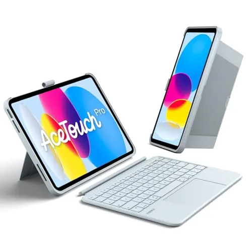 Inateck Hülle mit Tastatur für iPad 11 Gen & 10 Gen – Blau von Inateck