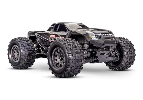 TRAXXAS MINI-MAXX 4WD Brushless Monster Truck - Schwarz - RC-Modelle - Kompakter Elektro Monster Truck mit bis zu 50km/h, bürstenlosem Motor und robustem Design für ultimativen Fahrspaß unterwegs.