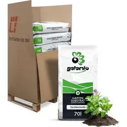 Galamio Hochbeeterde 70l x 10 Sack 700l Palette in schwarz von Galamio