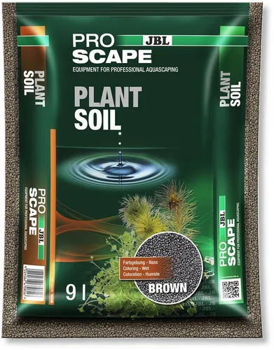 JBL PROSCAPE PLANT SOIL BROWN 9L - Bodengrund für Aquascaping, idealer Nährboden für gesundes Pflanzenwachstum in Süßwasser-Aquarien, 9L für optimale Gestaltungsmöglichkeiten.