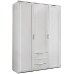 Mid.you Drehtürenschrank Wimex Nadja, Holzwerkstoff, 2 Fächer, 3 Schublade(n) Schubladen, 135x210x58 cm, erweiterbar, Typenauswahl, Beimöbel erhältlich, Schlafzimmer, Kleiderschränke, Drehtürenschränke