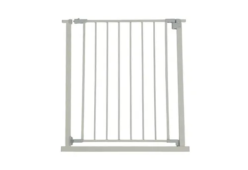 relaxdays Türschutzgitter 75–100 cm, grau - Sicher und einfach - Kindersicherungen: Schütze Dein Kleinkind vor Stürzen mit diesem einfach zu montierenden Treppenschutzgitter ohne Bohren. Beidseitig schwingend und mit Einhandbedienung für mehr Komfort.