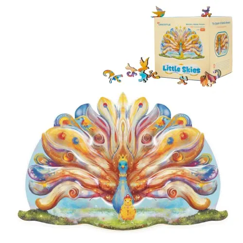 Jigsaw Holzpuzzle für Erwachsene von Crocotile | Queen of Gentle Dreams | Unique Large Size Puzzle | Holzschnittpuzzle Erwachsene und Kinder | 28x43 cm | 4mm