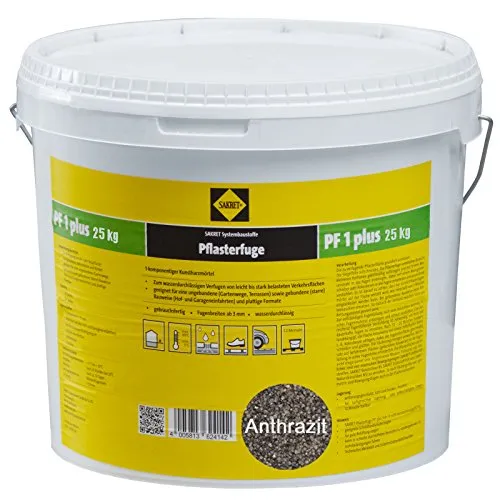 SAKRET Pflasterfugenmörtel PF1 Plus 25kg (1, Anthrazit) von SAKRET