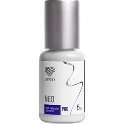 Lovely Wimpernkleber Neo 5ml & 10ml - Professioneller Wimpernkleber mit schneller Trocknungszeit von nur 1 Sekunde, ideal für Volumen Wimpernverlängerungen. Hohe Haftkraft bis zu 8 Wochen, minimale Dämpfe und elastische Konsistenz.