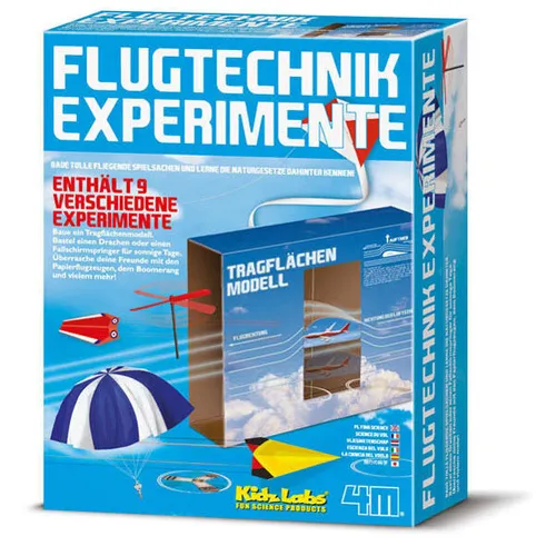 4M Flugtechnik Experimente - 9 verschiedene Experimente für Kinder ab 8 Jahren