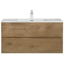 doporro Badmöbel-Set Waschbecken-Unterschrank in braun von doporro