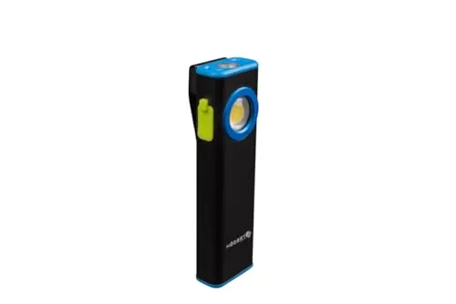 Högert Technik Mini-Taschenlampe 800 lm, 5 Lichtmodi, COB-LED, Magnet- und Clipbefestigung, IP54 Staub- und Wasserschutz, USB-C-Ladung, Aluminiumgehäuse, 10h Laufzeit