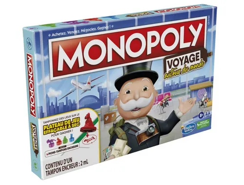MONOPOLY TRAVEL WORLD TOUR Spiel v. HASBRO Brettspiel Kinder 8+ Spielwaren
