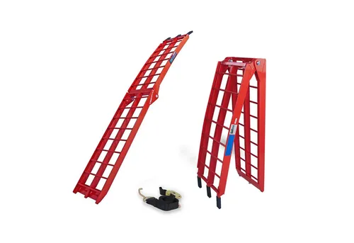 TRUTZHOLM Auffahrrampe 180 cm klappbar, Traglast 340 kg - Transportgeräte & Rampen: Klappbare Alu Auffahrrampe mit einer Tragkraft von 340 kg, ideal für das sichere Verladen von Motorrädern und E-Bikes.