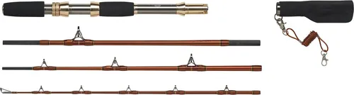 WFT 68 North LTC 4tlg. 2,10m 30lbs - Angelruten für das schwere Meeresangeln, extrem robust und kompakt mit nur 61cm Transportlänge, ideal für Norwegen und Island.