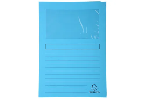 EXACOMPTA Organisationsmappe Exacompta Fenstermappe A4 Forever h-blau 25St