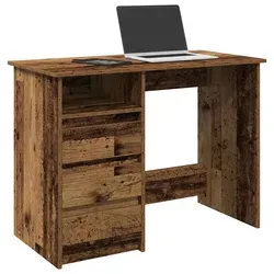 vidaXL Schreibtisch Altholz-Optik 102x50x75 cm - Kinderschreibtisch in Altholz-Optik, robust und pflegeleicht, ideal für ein stilvolles und funktionales Arbeitsumfeld für Kinder.