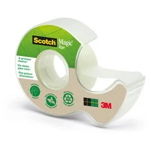 Scotch Klebebandabroller Magic A Greener Choice, Handabroller für Klebeband 19mm x 20m