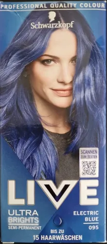 Schwarzkopf LIVE Ultra Brights Haarfarbe 095 Electric Blue NEU OVP