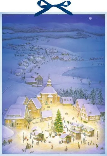 Weihnachtsdorf, Wand-Adventskalender von Coppenrath Verlag