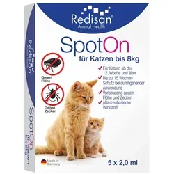 Redisan Spot On für Katzen-gegen Zecken und Flöhe