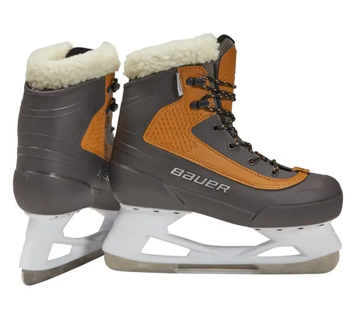 BAUER Kinder Eishockeyschuhe Whistler - Bequeme Schlittschuhe für Junioren - Schlittschuhe für Kinder mit anatomisch geformter Schale, warmem, isolierendem Innenmaterial und herausnehmbarem Innenschuh für optimalen Komfort und Halt auf dem Eis.