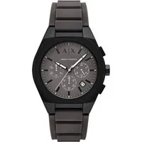 Armani Exchange Herrenuhr - Quarz-Chronograph mit Silikonarmband - Armbanduhren für Herren mit 42 mm Gehäuse, kratzfestem Mineralglas und wasserdicht bis 50 m. Ideal für Freizeitaktivitäten und stilbewusste Männer.