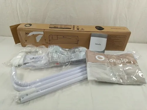 Lionelo Eva Bettgitter mit Tasche - Bettschutzgitter für Kinder - Beige Bettschutzgitter aus strapazierfähigem Polyester und Metall, bietet sicheren Schlafschutz für Ihr Baby und ist ideal für Reisen.