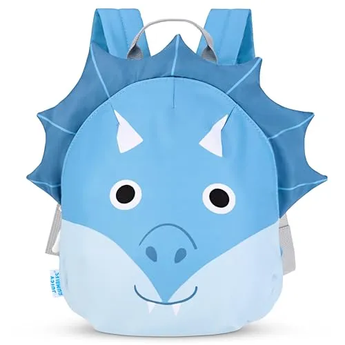 Juicy Bumbles Kindergartenrucksack Jungen Kinderrucksack Mit Brustgurt Kita Rucksack Kindergarten Junge Kindergartentasche Kinderrucksäcke Kinder Kleinkind 2-5 Jahre für Jungs Dino