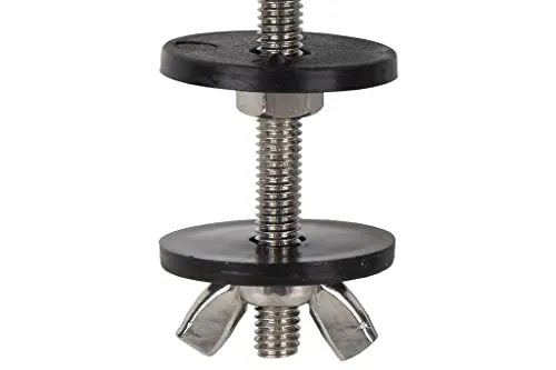 Cofan Schraubensatz | Befestigung von Tasse oder Spülkasten | M6 x 90 | bestehend aus 2 Schrauben, Unterlegscheiben, Dichtungen und Tauben