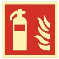 Produktbild Brandschutzzeichen Din En Iso 7010 L148xb148 Mm Feuerlöscher Kunststoff