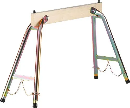 ZARGES Klappbarer Arbeitsbock H.600-900mm - Verstellbar und Platzsparend - Arbeitsbock mit seitlicher Abrutschsicherung, individuell höhenverstellbar von 60 cm bis 90 cm und klappbar für einfache Lagerung. Ideal für professionelle Einsätze.