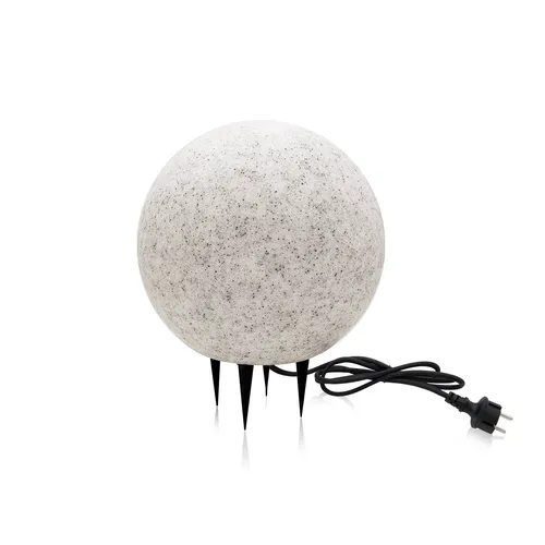 Stein Kugelleuchten Außen 25 cm in grau von KOBI
