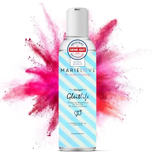 Gleitgel neutrales Langzeit Gleitmittel auf Wasserbasis wasserbasiert - für Silikonspielzeug geeignet - geruchlos geschmacklos - für Männer Frauen und Paare - Anal und Vaginal - 250ml