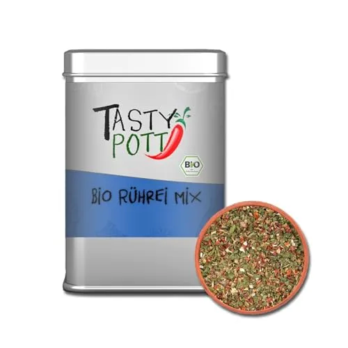 Tasty Pott Gewürzmischungen 1 I Gewürze I Spices I Kräutermischungen I Kräuter I Würzen I Gewürzpulver (Bio Rührei Mix 80g)