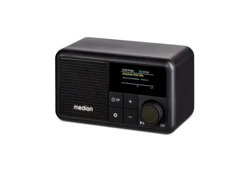 MEDION S66822 Tragbares mini DAB+ Radio mit Bluetooth - DAB+ Radio mit Bluetooth und Akku, ideal für unterwegs. Genießen Sie digitalen Radioempfang und Musikstreaming in kompakter Größe.