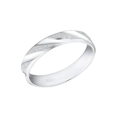 Amor Ring 925 Sterling Silber Damen Ringe - Eleganter Damenring aus hochglanzpoliertem 925 Sterling Silber, perfekt verpackt in einer Schmuck Geschenk Box – ideal für besondere Anlässe.