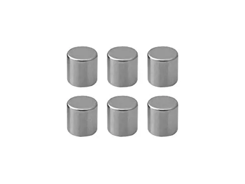 ALLboards Neodym-Magnet-Set 6 Stück Stab Robust Stark Hohe Anziehungskraft, Ideal für Glasboards