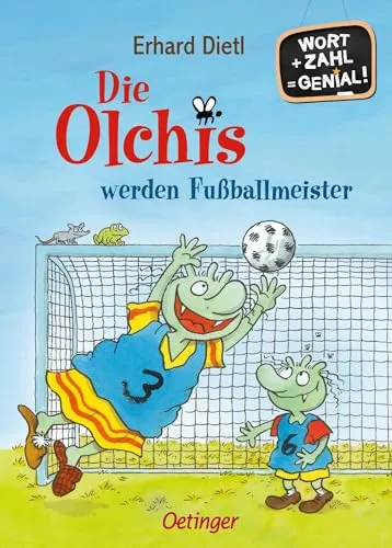 Die Olchis werden Fußballmeister: Wort + Zahl = genial! Level 2 | Lustiges Kinderbuch zum Lesen und Rechnen lernen für Erstleser-Fußball-Fans ab 7 Jahren