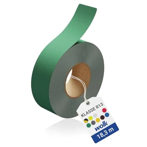 Antirutsch Klebeband R13 Grün 50 mm x 18,3 m – Selbstklebendes Anti Rutsch Band für Treppe & Außen – Antirutschband extrem robust – Rutschhemmer nach BGR 181